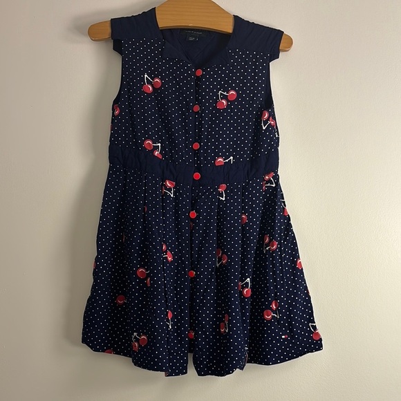 Vintage Tommy Hilfiger Red and Blue Sleeveless Sundress - Picture 1 of 1